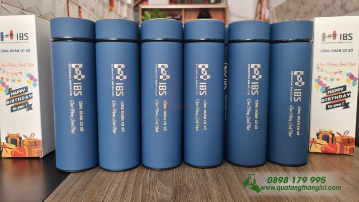 Binh Giu Nhiet khac logo HIBS CONG DOAN CO SO qua tang Nhan Vien