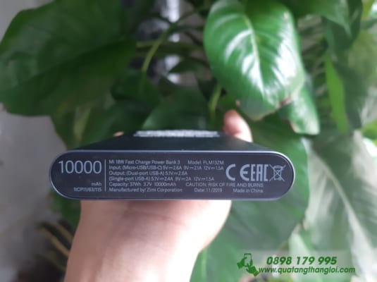 Pin Xiaomi gen3 10000mAh khac ogo CTY CPXDDVTV PHU QUANG lam qua tang su kiên