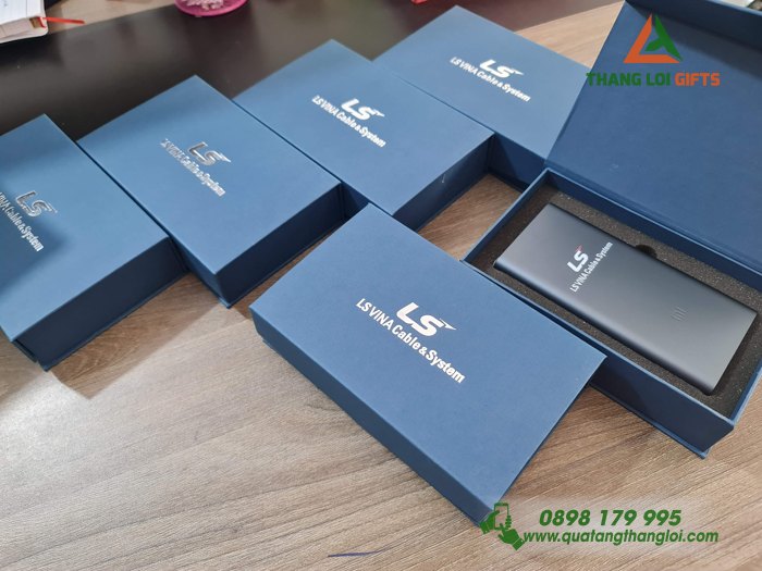 Pin Sạc Dự Phòng Xiaomi in logo LS VINA làm quà tặng khách hàng thân thiết (1)
