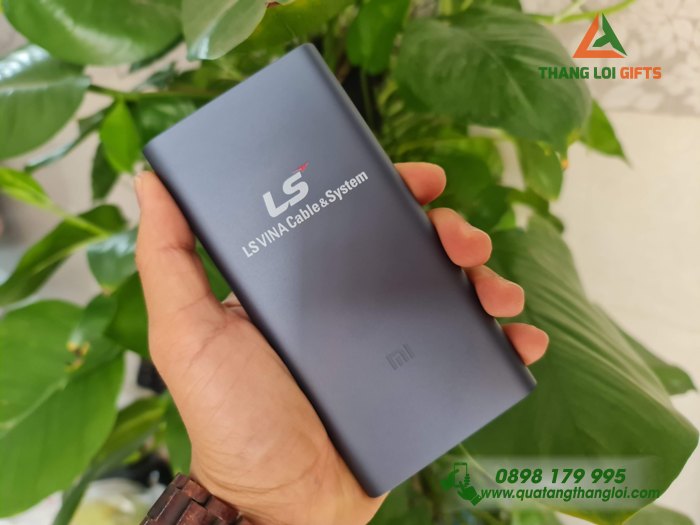 Pin Sạc Dự Phòng Xiaomi in logo LS VINA làm quà tặng khách hàng thân thiết (5)