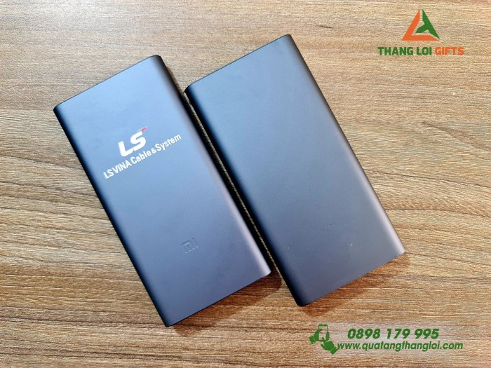 Pin Sạc Dự Phòng Xiaomi in logo LS VINA làm quà tặng khách hàng thân thiết (9)