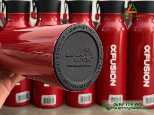 Binh Giu Nhiet Lock&Lock LHC4125 500ml Mau Do - In Logo FUSION