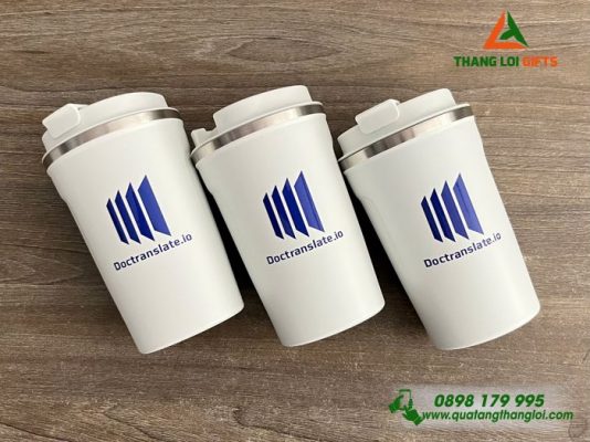 Ly Giu Nhiet 510ml Mau Trang - In Logo Doctranslate.io