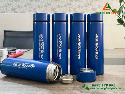 Binh Giu Nhiet Mau Xanh 500ml - Khac Logo Cuoc Thi DARE YOU DO