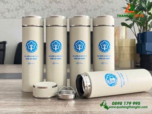 Binh Giu Nhiet Son Nham 2 Vach - In Logo Bao Hiem Xa Hoi Viet Nam
