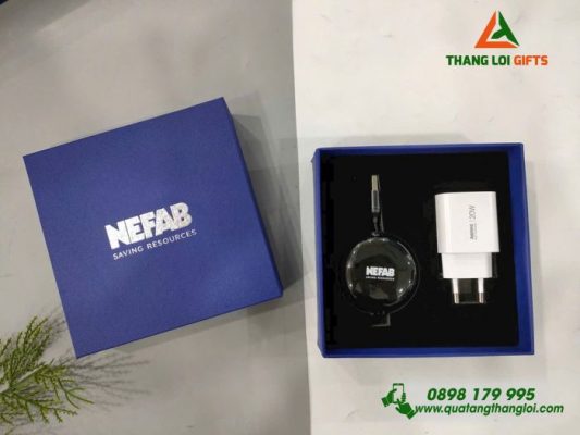 Bo Qua Tang (Cap Sac & Cu Sac) - In Logo Doanh Nghiep NEFAB Saving Resources