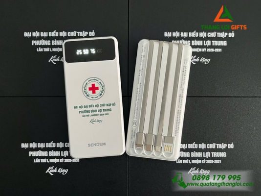 Bo Qua Tang (Pin Sac & But Bi) - In Khac Logo Hoi Chu Thap Do Viet Nam