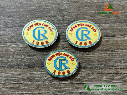 Huy Hiệu Cài Áo Nam Châm Hít – Logo Bệnh Viện Chợ Rẫy