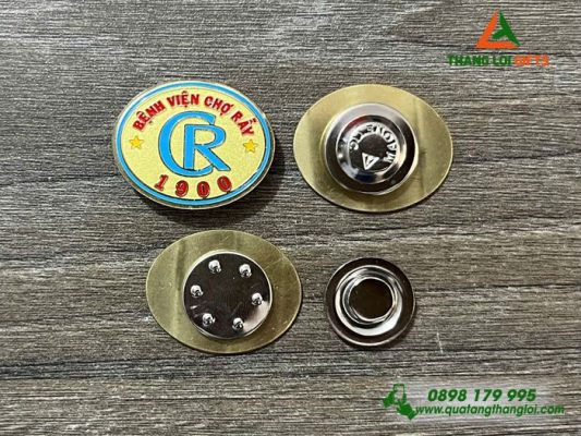 Huy Hiệu Cài Áo Nam Châm Hít – Logo Bệnh Viện Chợ Rẫy