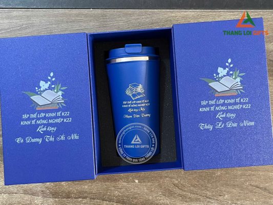 Ly Giu Nhiet 510ml Mau Xanh - In Khac Tap The Lop Kinh Te K22