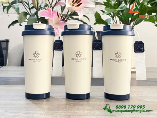 Ly Giu Nhiet 530ml Nap Xanh - Khac Logo Minh Ngoc Group 