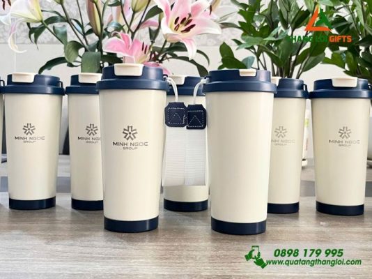 Ly Giu Nhiet 530ml Nap Xanh - Khac Logo Minh Ngoc Group 
