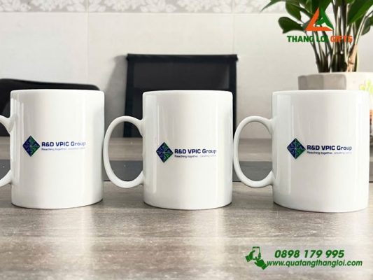 Ly Su Bat Trang Mau Trang - In Logo Doanh Nghiep R&D VPIC Group