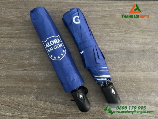 O Du Cam Tay Gap 3 Mau Xanh - In Logo Trung Tam Ngoai Ngu ALOHA Sai Gon 