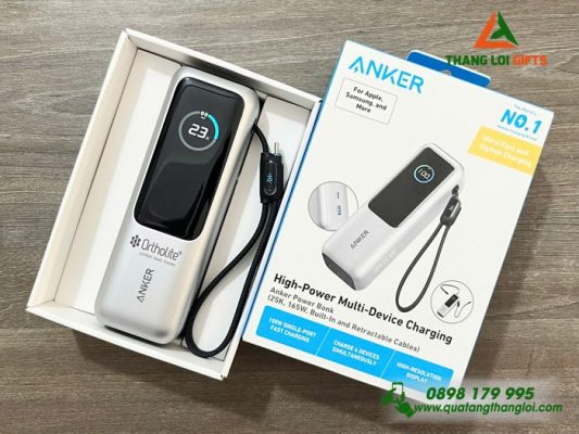 Pin Sac Du Phong ANKER 25.000mAh - In Logo Doanh Nghiep Ortholite