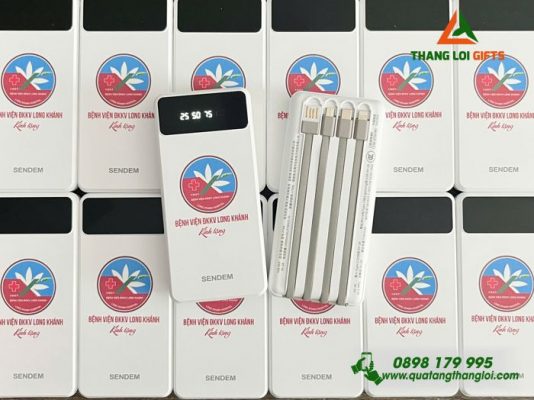Pin Sac Du Phong SENDEM 10.000mAh - In Logo Benh Vien DKKV Long Khanh
