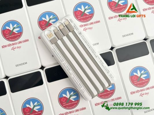 Pin Sac Du Phong SENDEM 10.000mAh - In Logo Benh Vien DKKV Long Khanh 