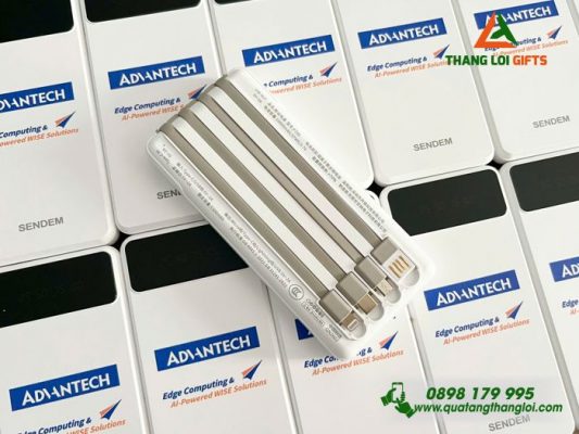 Pin Sac Du Phong SENDEM 10.000mAh - In Logo Doanh Nghiep ADVANTECH 