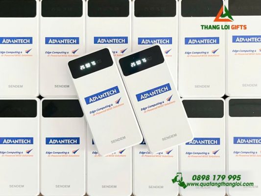 Pin Sac Du Phong SENDEM 10.000mAh - In Logo Doanh Nghiep ADVANTECH 