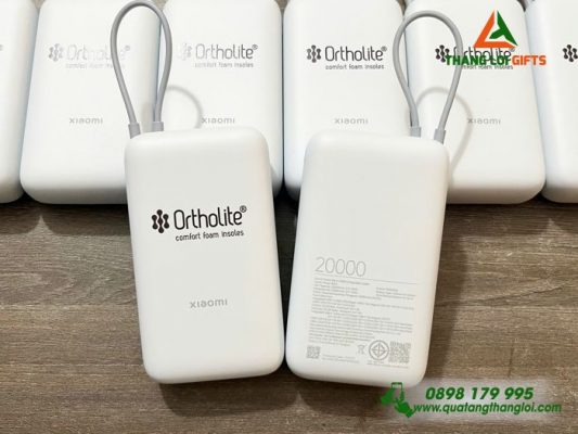 Pin Sac Du Phong Xiaomi 20.000mAh - In logo Doanh Nghiep Ortholite