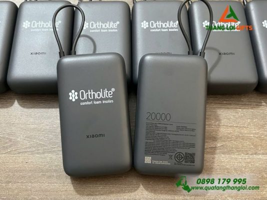 Pin Sac Du Phong Xiaomi 20.000mAh - In logo Doanh Nghiep Ortholite