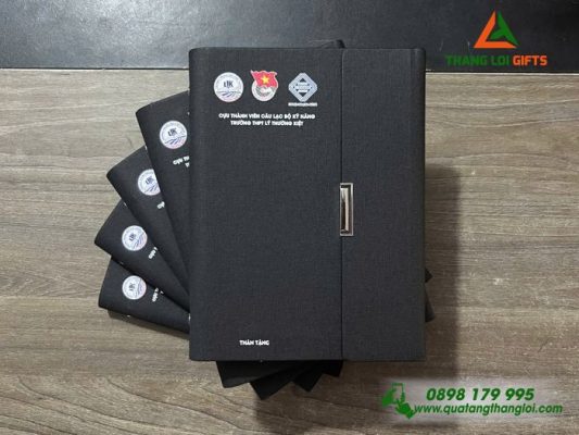 So Da Bia Cong Gap 3 Mau Den - In Logo Truong THPT Ly Thuong Kiet