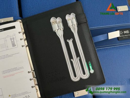 So Tay Da Nang Mau Xanh 8.000mAh - Khac Logo MB