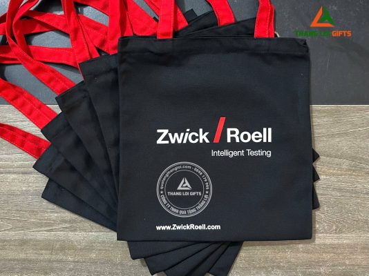 Tui Vai Canvas Mau Den - In Logo Doanh Nghiep Zwick Roell Group