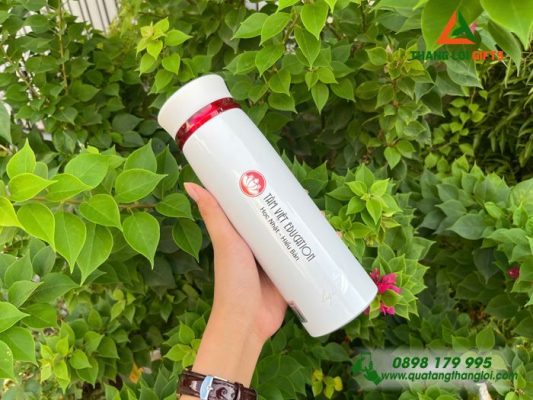 Binh Giu Nhiet Lock&Lock LHC4131 450ml - Mau Trang - In Logo TAM VIET Education