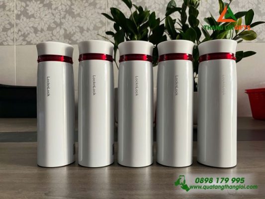 Binh Giu Nhiet Lock&Lock LHC4131 450ml - Mau Trang - In Logo TAM VIET Education