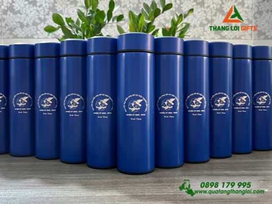 Binh Giu Nhiet Mau Xanh 500ml - Khac Logo Liên Hiep Phu Nu 20-10 
