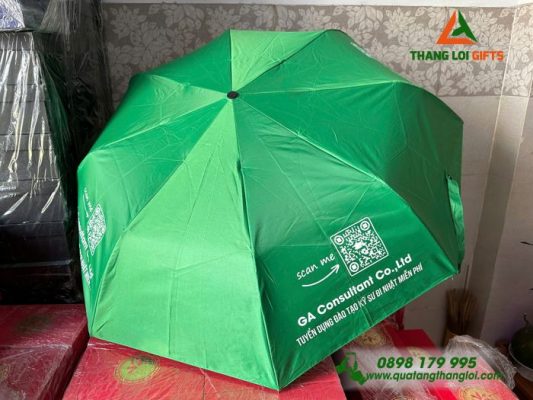 Du cam tay mau xanh in ten cong ty GA Consultant Co.,Ltd
