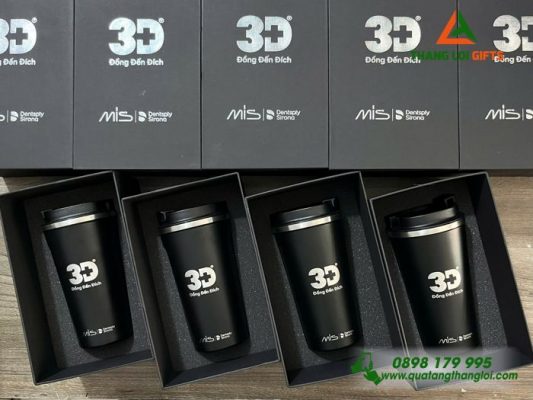 Ly Giu Nhiet 510ml Mau Den - Khac Logo Y Nha Khoa 3D