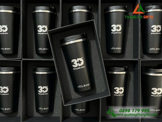 Ly Giu Nhiet 510ml Mau Den - Khac Logo Y Nha Khoa 3D