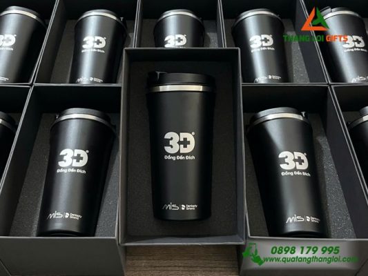 Ly Giu Nhiet 510ml Mau Den - Khac Logo Y Nha Khoa 3D