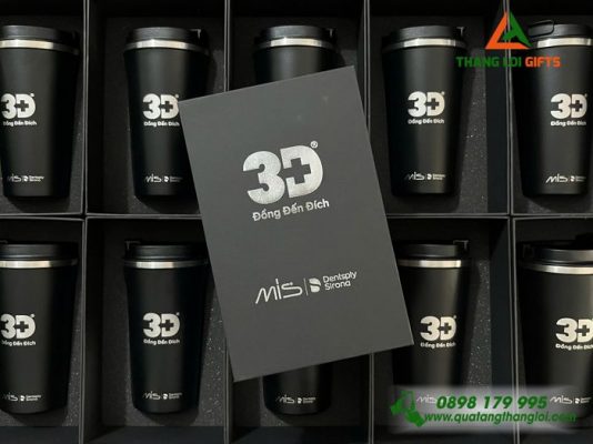Ly Giu Nhiet 510ml Mau Den - Khac Logo Y Nha Khoa 3D