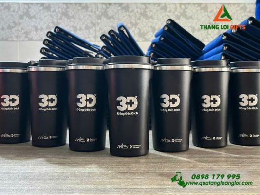 Ly Giu Nhiet 510ml Mau Den - Khac Logo Y Nha Khoa 3D