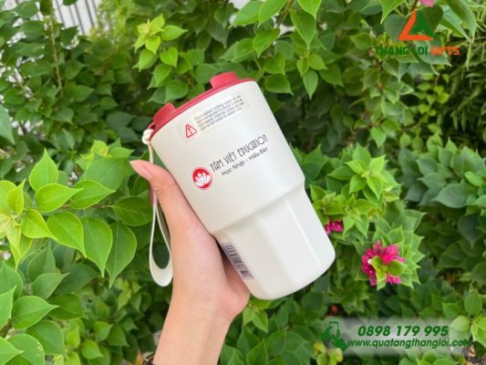 Ly Giữ Nhiệt Lock&Lock LHC4340 450ml – In Logo Tâm Việt Education