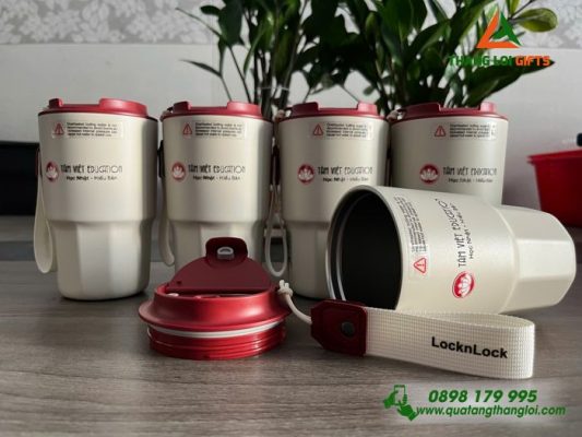 Ly Giữ Nhiệt Lock&Lock LHC4340 450ml – In Logo Tâm Việt Education