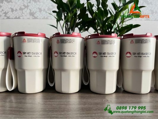 Ly Giữ Nhiệt Lock&Lock LHC4340 450ml – In Logo Tâm Việt Education