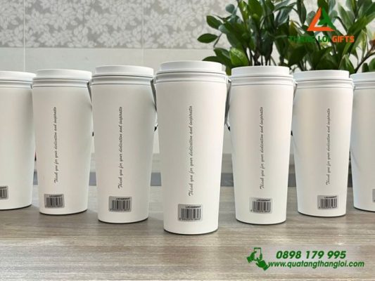 Ly Giu Nhiet Lock&Lock LHC4269 540ml Mau Trang - Khac Logo Growing Together 