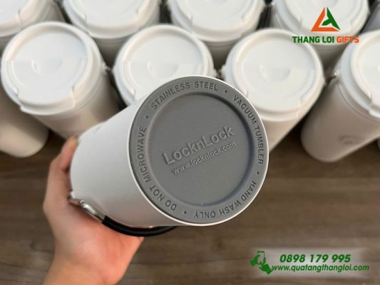 Ly Giu Nhiet Lock&Lock LHC4269 540ml Mau Trang - Khac Logo Growing Together 