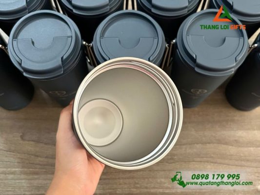 Ly Giu Nhiet Lock&Lock LHC4269 540ml Mau Xanh Navy - Khac Logo Doanh Nghiep BAYER