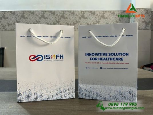 Tui xach giay Couche 150 in logo Doanh nghiep ISOFH