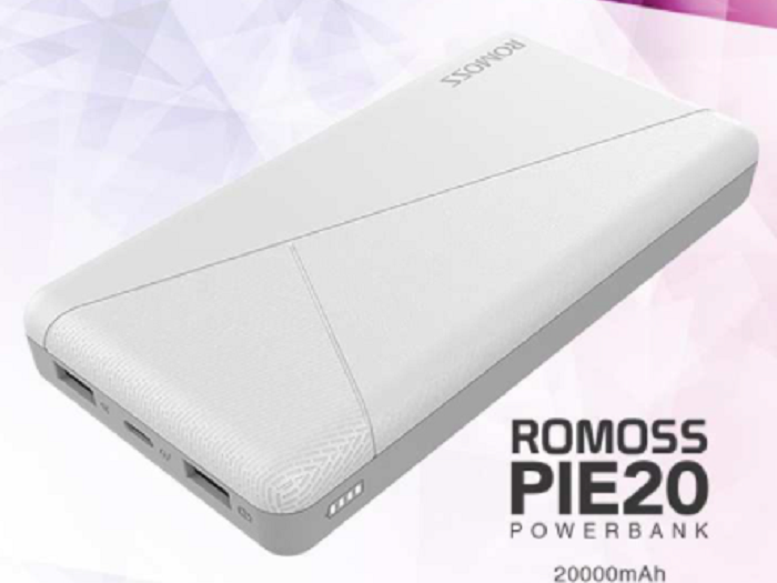 Pin Sạc Dự Phòng Romoss PIE20 20000mAh quà tặng in logo