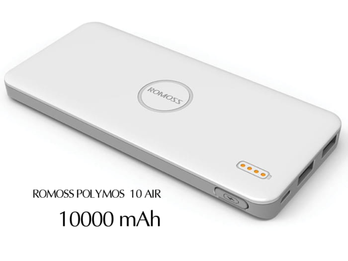 Pin Sac Du Phong Romoss Polymos 10 Air 10000mAh in logo Doanh nghiep