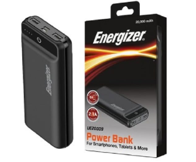 Pin Sac Du Phong Energizer 20,000mAh- UE20009 in logo