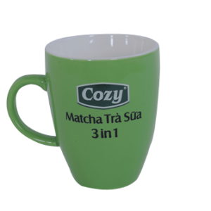 LST 04 – Ly Sứ bầu cao men mau xanh in an logo qua tang