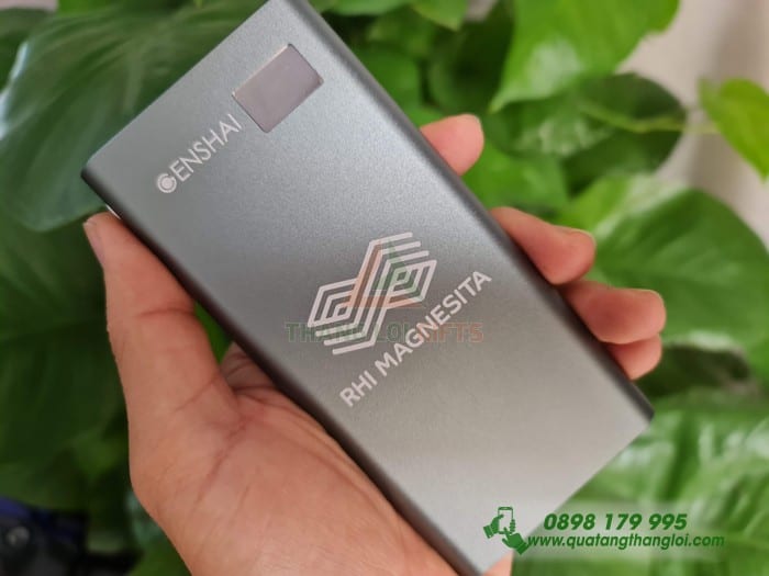 PGT 03 - Pin Sac Du Phong GENSHAI GP08 10000mAh khac logo RHI MAGNESITA