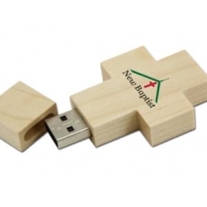 UGT 08 - USB vỏ gỗ Thánh Gia in logo